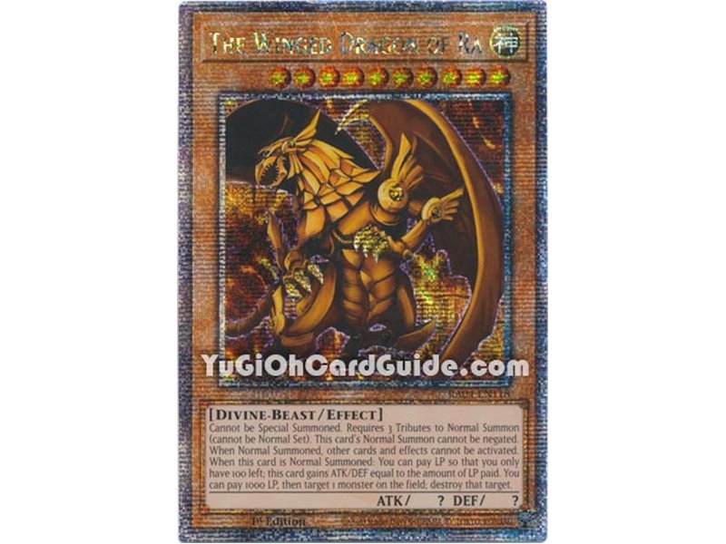The Winged Dragon of Ra (Platinum Secret Rare)