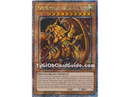 The Winged Dragon of Ra (Quarter Century Secret Rare)