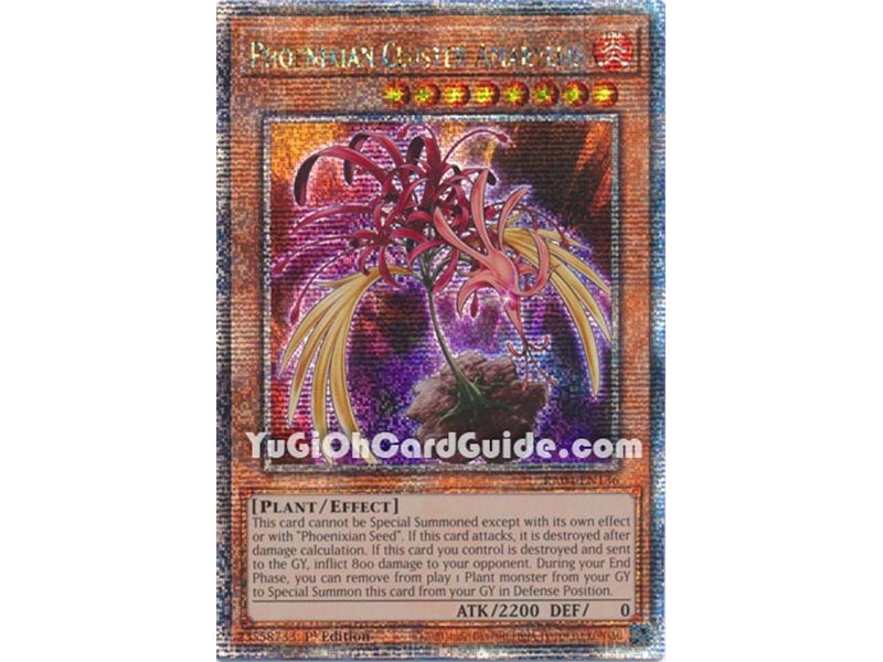 Phoenixian Cluster Amaryllis (Quarter Century Secret Rare)