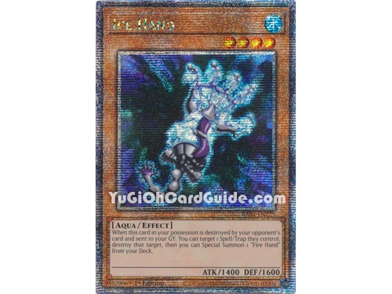 Ice Hand (Quarter Century Secret Rare)