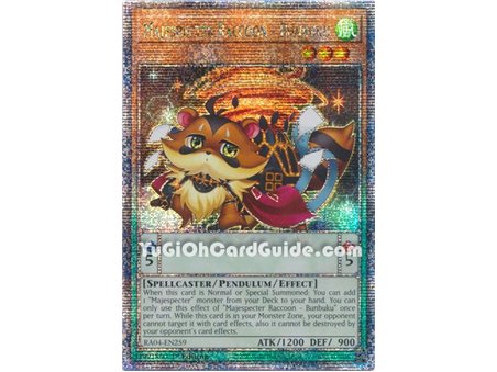 Majespecter Raccoon - Bunbuku (Platinum Secret Rare)