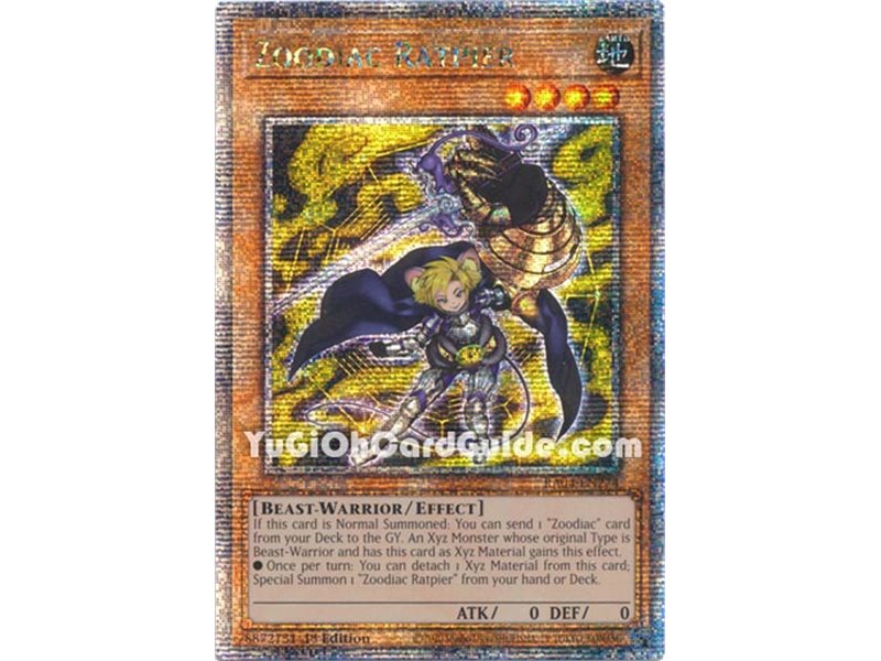 Zoodiac Ratpier (Quarter Century Secret Rare)