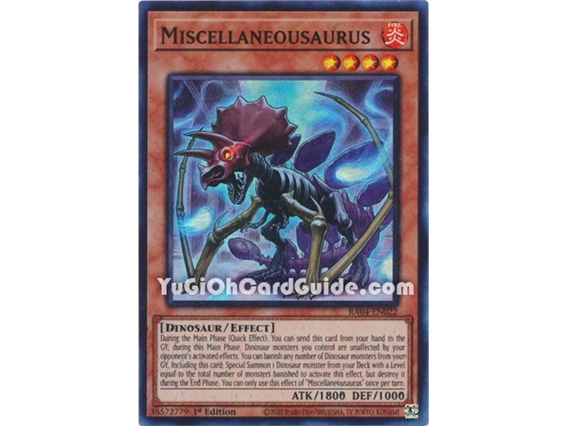 Miscellaneousaurus (Platinum Secret Rare)