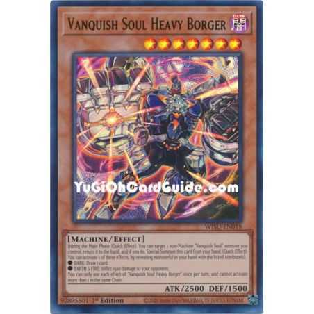 Vanquish Soul Heavy Borger (Collector Rare) – Wild Survivors | Carta YUGIOH en México