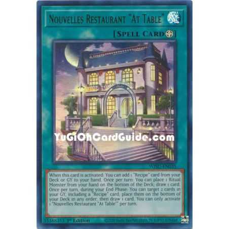 Nouvelles Restaurant At Table"" (Collector Rare) – Wild Survivors | Carta YUGIOH en México