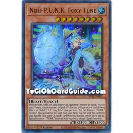 Noh-P.U.N.K. Foxy Tune (Collector's Rare) – The Grand Creators | Carta YUGIOH en México