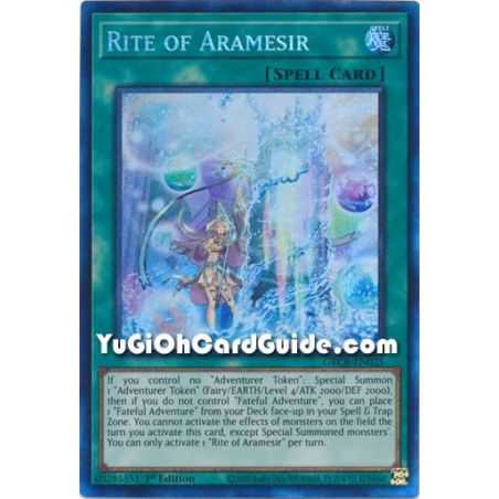 Rite of Aramesir (Collector's Rare) – The Grand Creators | Carta YUGIOH en México