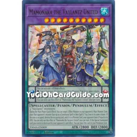 Mamonaka the Vaylantz United (Collector's Rare) – Tactical Masters | Carta YUGIOH en México