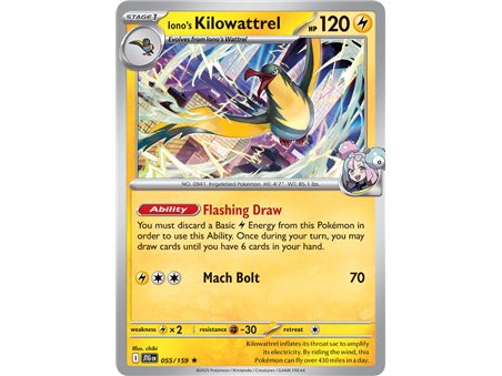 Iono's Kilowattrel (Rare/Holofoil)