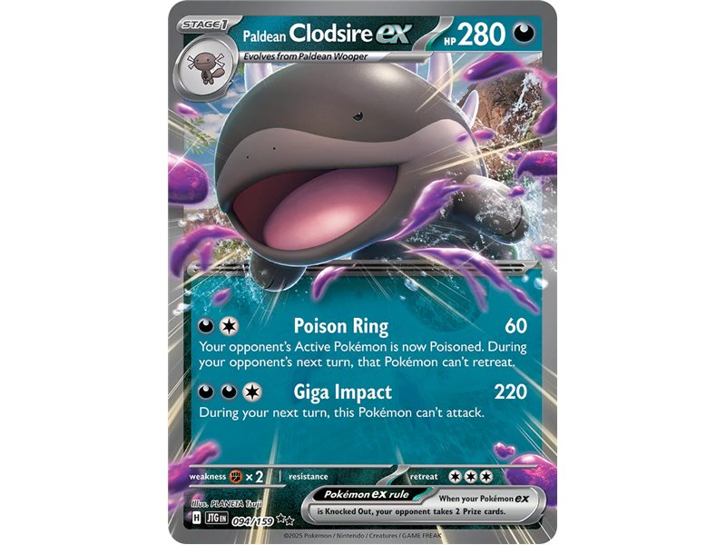 Paldean Clodsire ex (Double Rare)