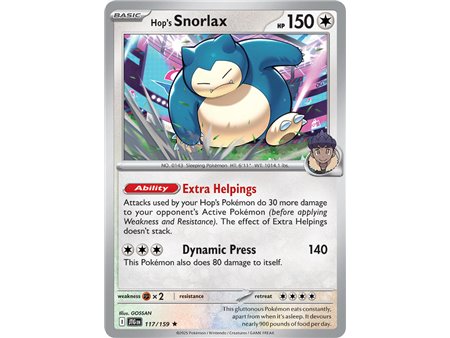 Hop's Snorlax (Rare/Holofoil)