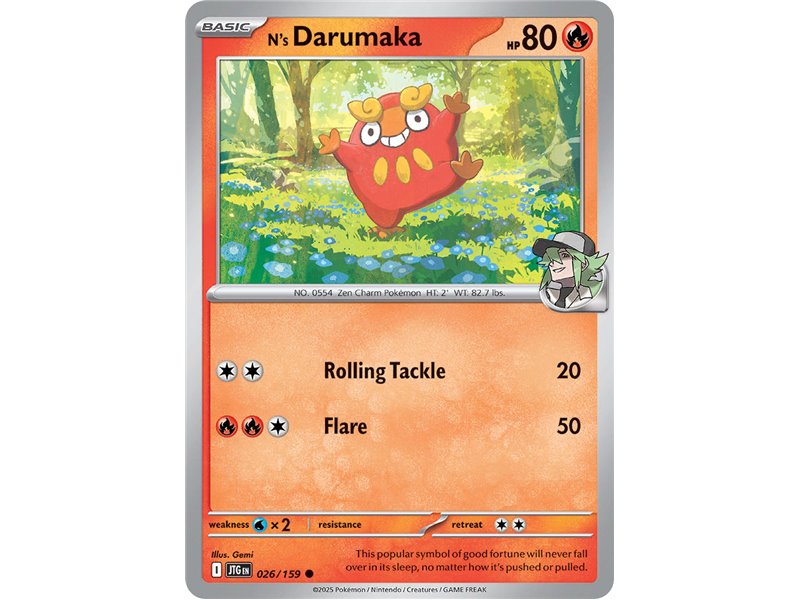 N's Darumaka (Common/Reverse Holofoil)
