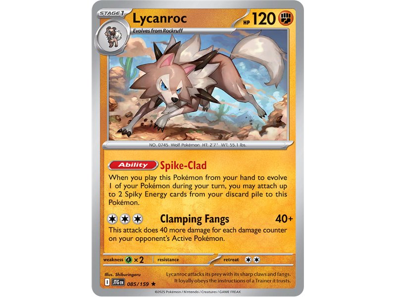 Lycanroc (Rare/Reverse Holofoil)