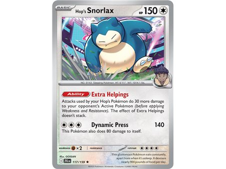 Hop's Snorlax (Rare/Reverse Holofoil)