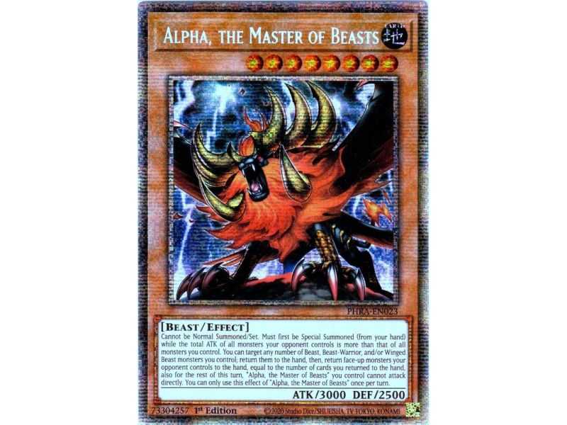 Alpha, the Master of Beasts (Starlight Rare) – Phantom Rage | Carta YUGIOH en México