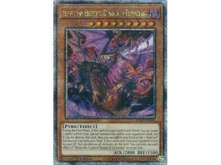 Veidos the Eruption Dragon of Extinction (Quarter Century Secret Rare) – Phantom Nightmare | Carta YUGIOH en México