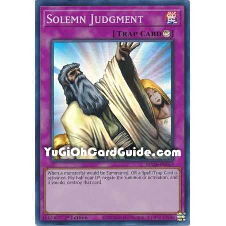 Solemn Judgment (Collector's Rare) – Maze of Memories | Carta YUGIOH en México
