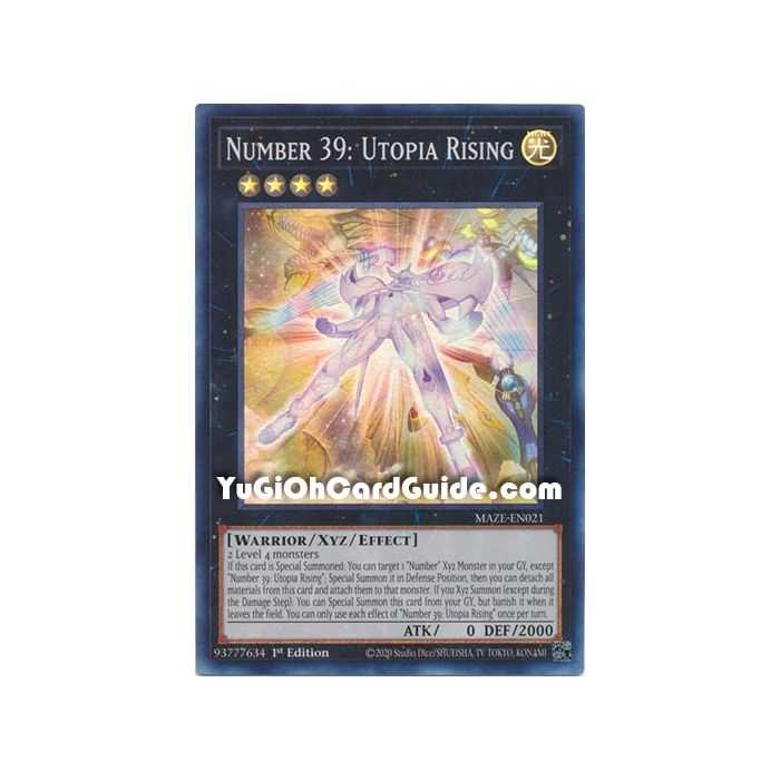 Number 39: Utopia Rising (Collector's Rare) – Maze of Memories | Carta YUGIOH en México