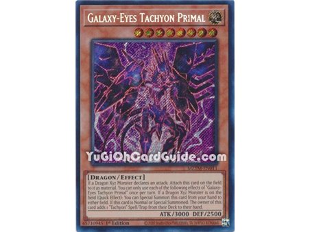 Galaxy-Eyes Tachyon Primal (Secret Rare)
