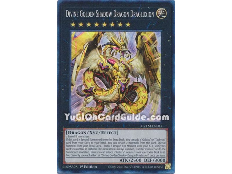 Divine Golden Shadow Dragon Dragluxion (Collector's Rare)