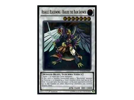 Assault Blackwing - Raikiri the Rain Shower (Ultimate Rare) – Dimension of Chaos | Carta YUGIOH en México