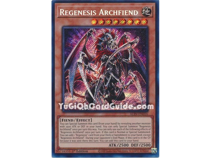 Regenesis Archfiend (Secret Rare)
