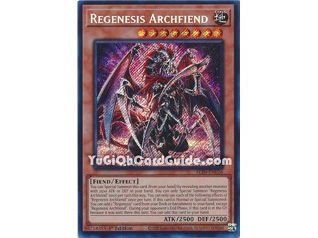 Regenesis Archfiend (Quarter Century Secret Rare)