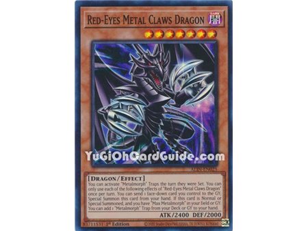 Red-Eyes Metal Claws Dragon (Super Rare)