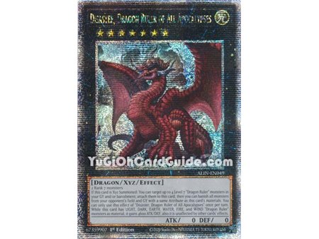 Disaster, Dragon Ruler of All Apocalypses (Quarter Century Secret Rare)