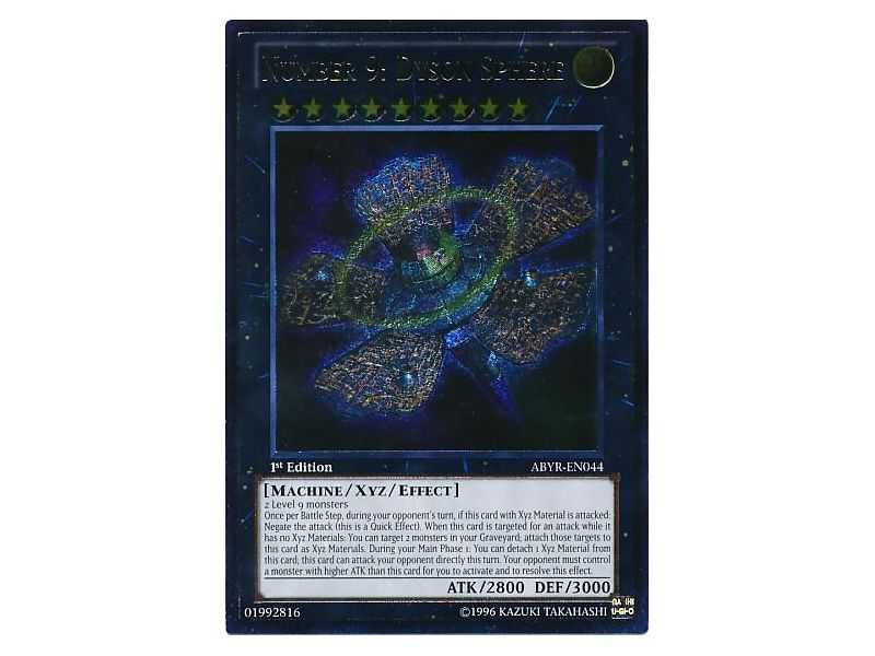 Number 9: Dyson Sphere (Ultimate Rare) – Abyss Rising | Carta YUGIOH en México