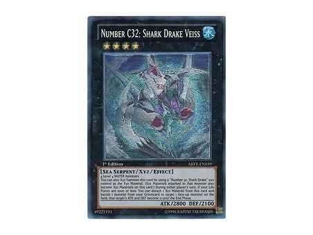 Number C32: Shark Drake Veiss (Ultimate Rare) – Abyss Rising | Carta YUGIOH en México