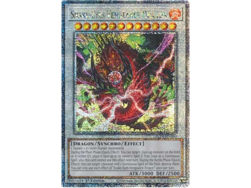 Snake-Eyes Vengeance Dragon (Quarter Century Secret Rare) – Alliance Insight | Carta YUGIOH en México
