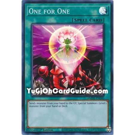 One for One (Collector's Rare) – Amazing Defenders | Carta YUGIOH en México