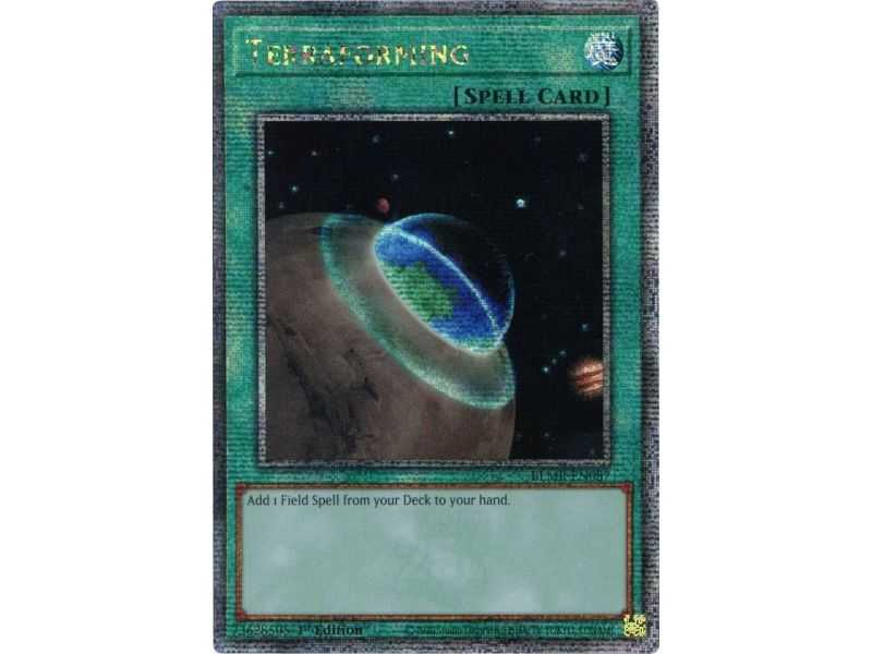 Terraforming (Quarter Century Secret Rare) – Battle of Legends Mounstros Revenge | Carta YUGIOH en México
