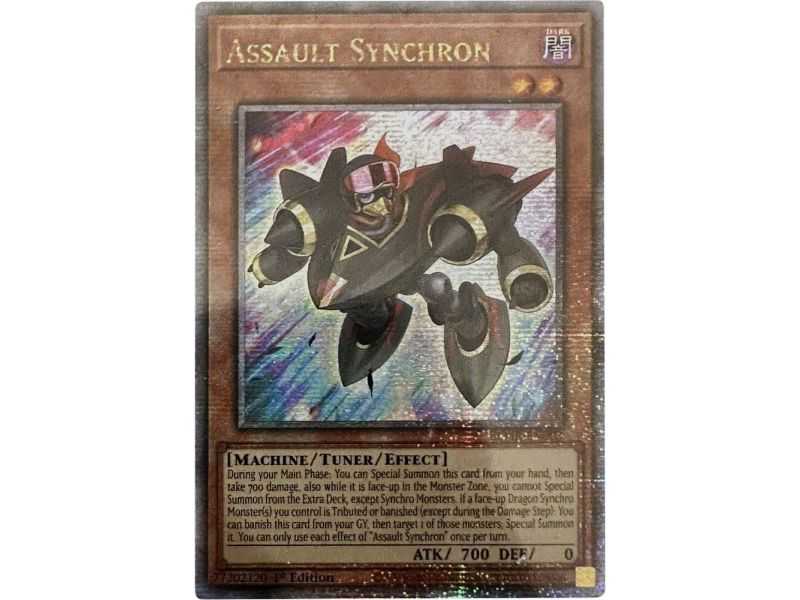 Assault Synchron (Quarter Century Secret Rare) – Battle of Legends Mounstros Revenge | Carta YUGIOH en México
