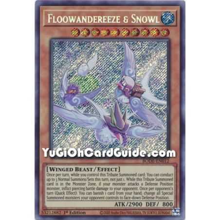 Floowandereeze & Snowl (Starlight Rare) – Burst of Destiny | Carta YUGIOH en México