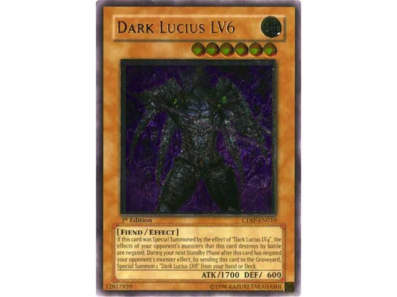Dark Lucius LV6 (Ultimate Rare) – Cyberdark Impact | Carta YUGIOH en México