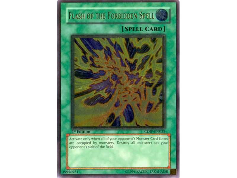 Flash of the Forbidden Spell (Ultimate Rare) – Cyberdark Impact | Carta YUGIOH en México