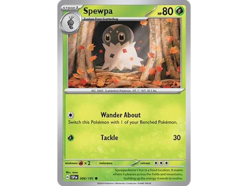 Spewpa (Common) – SV8 Surging Sparks | Carta POKEMON en México