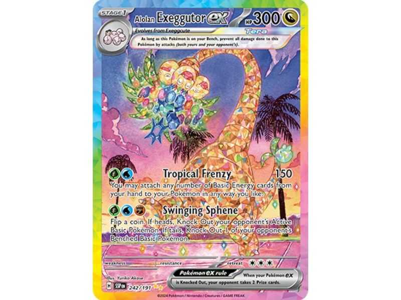 Alolan Exeggutor ex (Special Illustration Rare) – SV8 Surging Sparks | Carta POKEMON en México