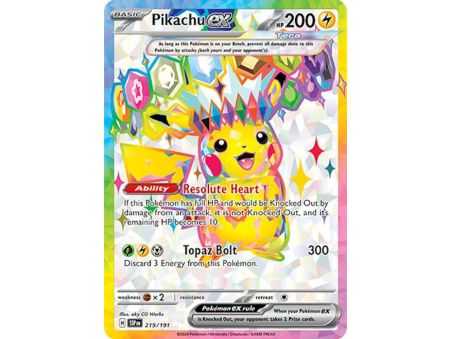 Pikachu ex (Full Art) – SV8 Surging Sparks | Carta POKEMON en México