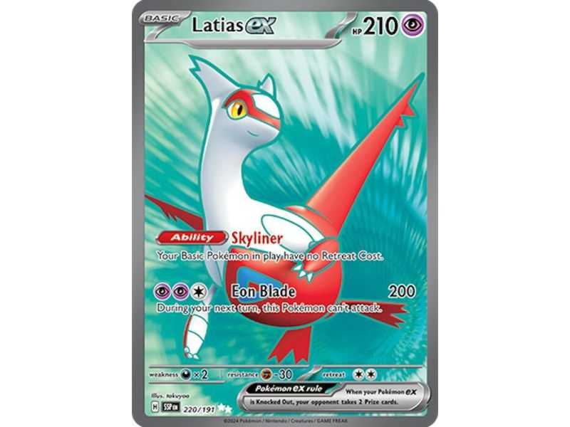 Latias ex (Full Art) – SV8 Surging Sparks | Carta POKEMON en México