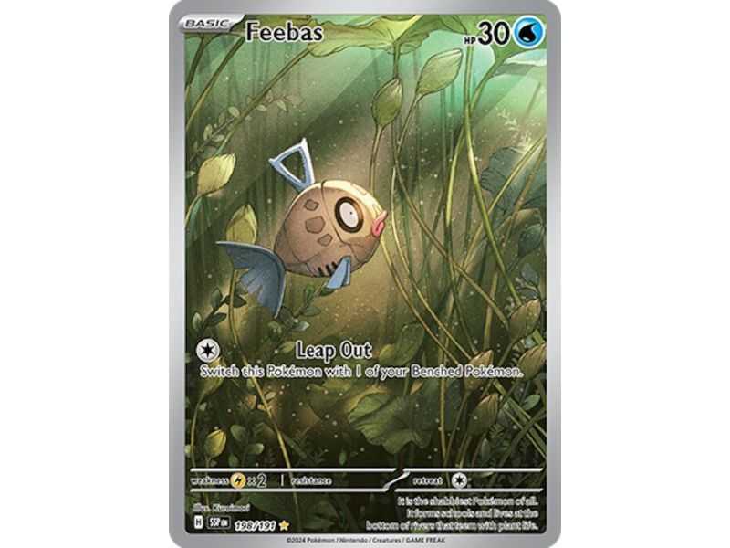 Feebas (Illustration Rare) – SV8 Surging Sparks | Carta POKEMON en México