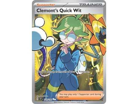 Clemont's Quick Wit (Full Art) – SV8 Surging Sparks | Carta POKEMON en México