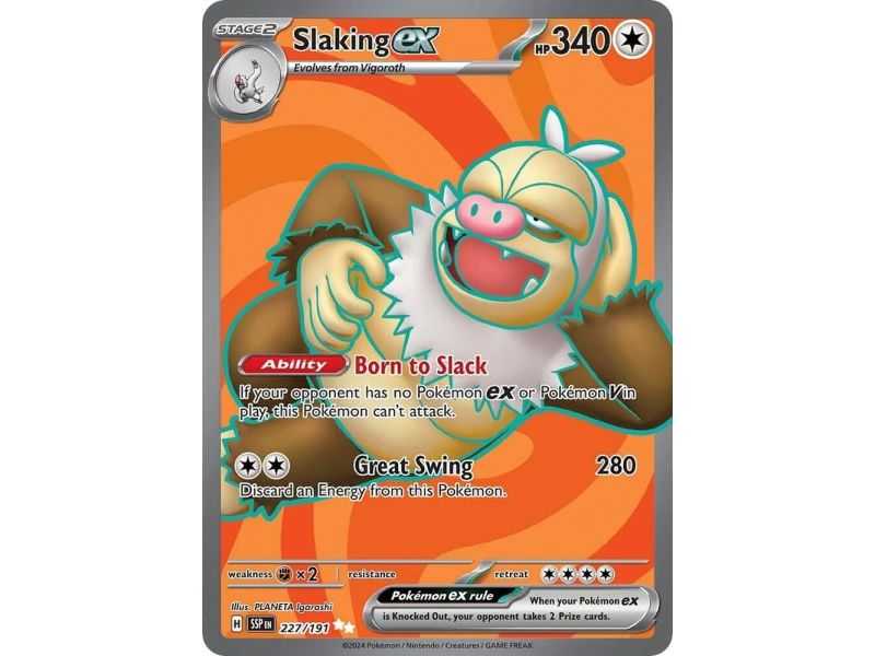 Slaking ex (Full Art) – SV8 Surging Sparks | Carta POKEMON en México