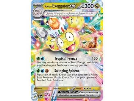 Alolan Exeggutor ex (Double Rare) – SV8 Surging Sparks | Carta POKEMON en México