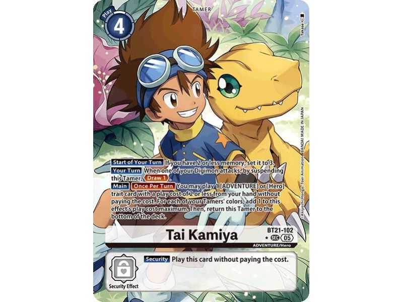 Tai Kamiya (Alternate Art) – BT21 World Convergence | Carta DIGIMON en México