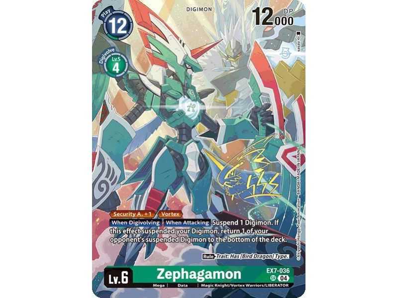 Zephagamon (Rare Pull) – BT21 World Convergence | Carta DIGIMON en México