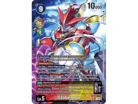 Globemon (Alternate Art) – BT21 World Convergence | Carta DIGIMON en México