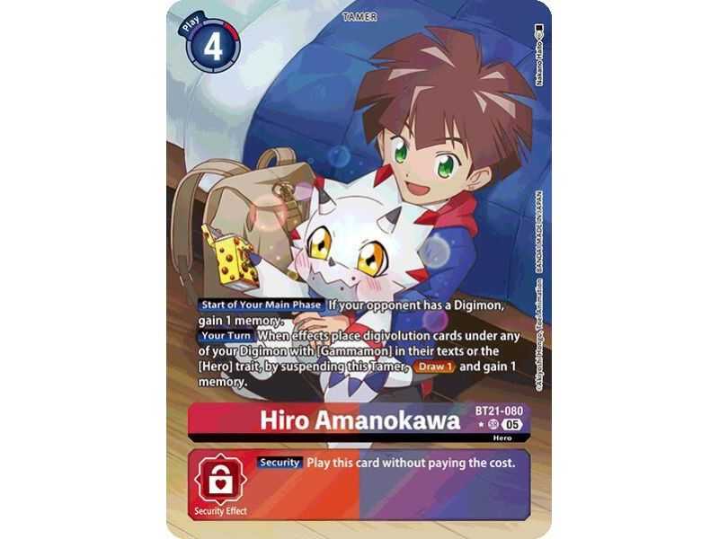 Hiro Amanokawa (Alternate Art) – BT21 World Convergence | Carta DIGIMON en México
